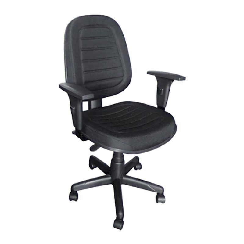 Cadeira Diretorzinha Back System Costurado C/ Braços Reguláveis – Cor Preto 32996 AMANHECER MÓVEIS 3