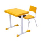 Kit Escolar Individual – (Mesa e Cadeira) – INFANTIL 03 a 06 Anos COR AMARELO – 41087 AMANHECER MÓVEIS 7