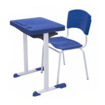 Kit Escolar Individual AZUL – (Mesa e Cadeira) – ADULTO – – COR AZUL – 40081 AMANHECER MÓVEIS 2