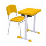 Kit Escolar Individual AMARELO – (Mesa e Cadeira) – ADULTO – – COR AMARELO – 40083 AMANHECER MÓVEIS 8