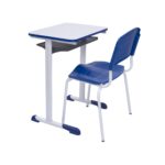 Kit Escolar Individual AZUL – (Mesa e Cadeira) – ADULTO – MADEIRA – COR AZUL – 40095 AMANHECER MÓVEIS 7