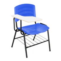 Cadeira Universitária Plástica Prancheta MDF – COR AZUL 34016 AMANHECER MÓVEIS