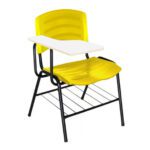 Cadeira Universitária Plástica com Prancheta MDF – COR AMARELO 34019 AMANHECER MÓVEIS 5