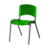 Cadeira Fixa Plástica 04 pés Cor Verde (Polipropileno) 31210 AMANHECER MÓVEIS