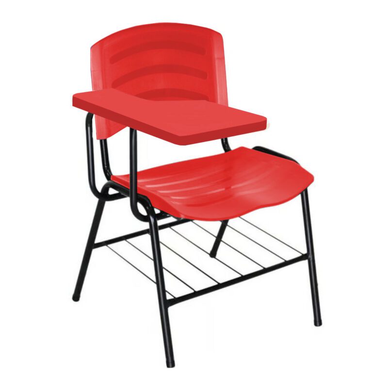 Cadeira Universitária Plástica com Prancheta PLÁSTICA – COR VERMELHO 34022 AMANHECER MÓVEIS 2