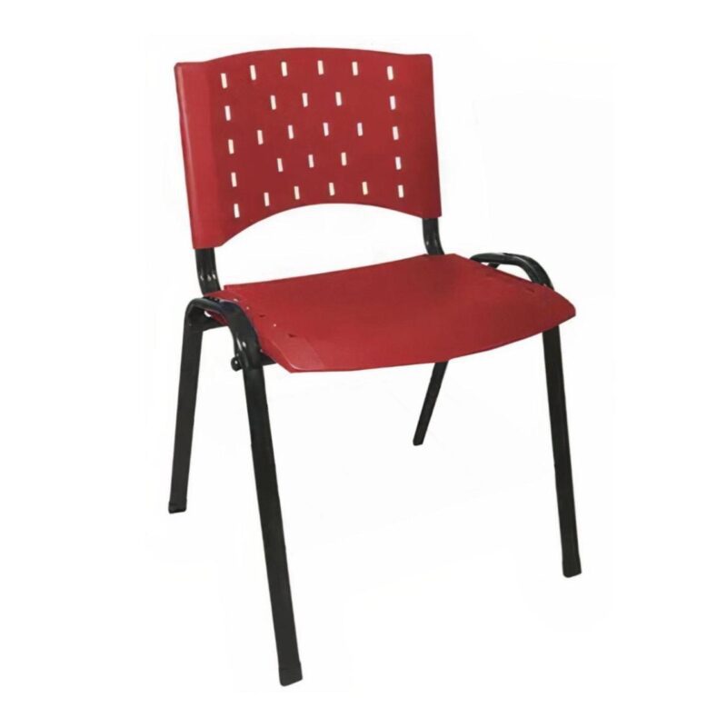 Cadeira Plástica 04 Pés – VERMELHO (Polipropileno) – 31202 AMANHECER MÓVEIS 4