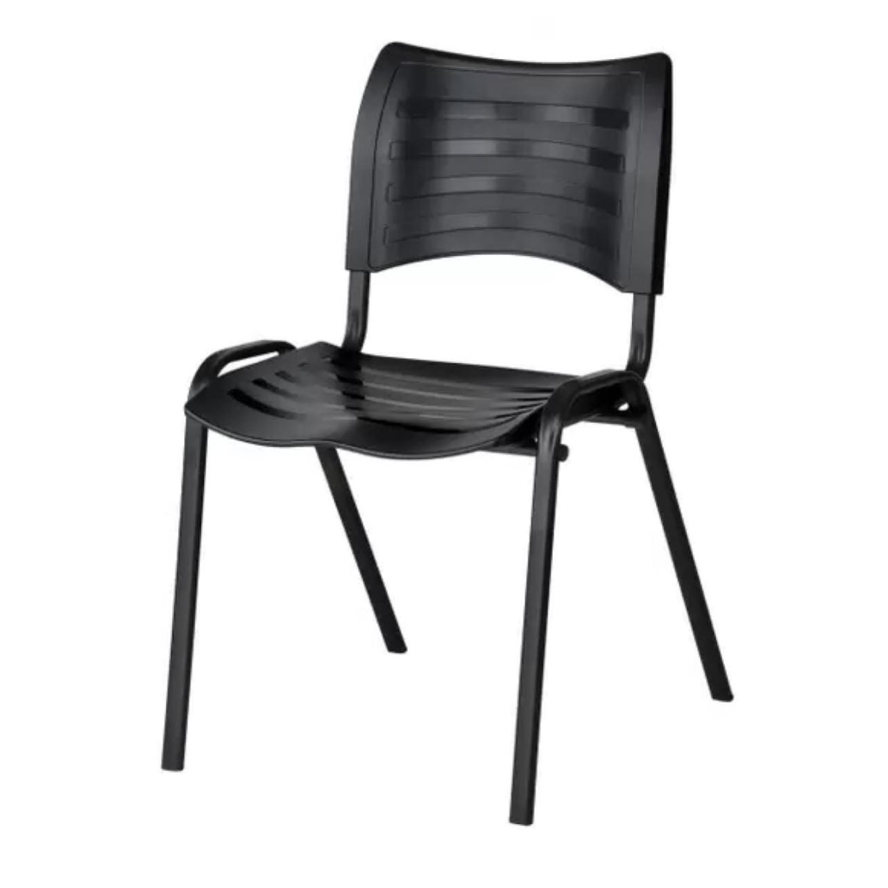 Cadeira Fixa 04 Pés Plástica (Polipropileno) – Cor Preto – MRPLAST – PMD – 31230 AMANHECER MÓVEIS