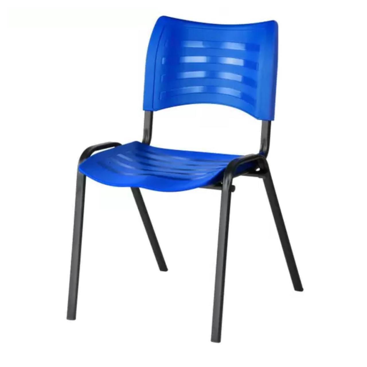 Cadeira Fixa 04 Pés Plástica (Polipropileno) – Cor Azul – MRPLAST – PMD – 31232 AMANHECER MÓVEIS
