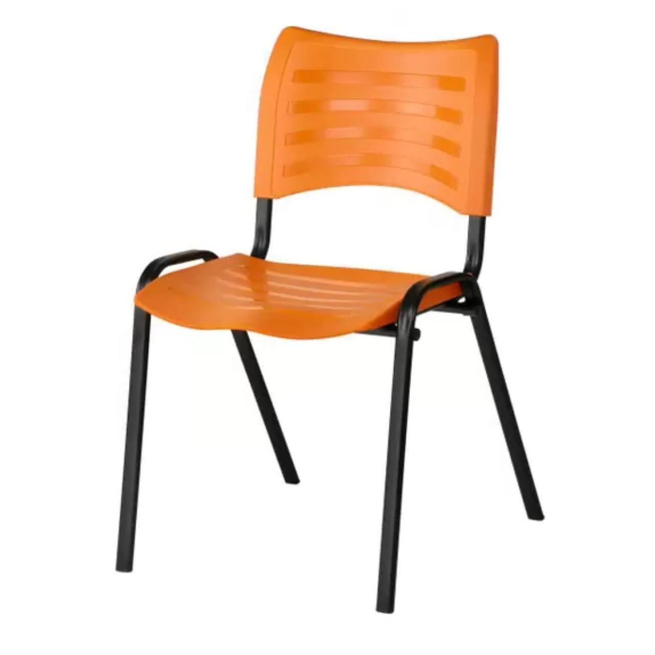Cadeira Fixa 04 Pés Plástica (Polipropileno) – Cor Laranja – MRPLAST – PMD – 31235 AMANHECER MÓVEIS