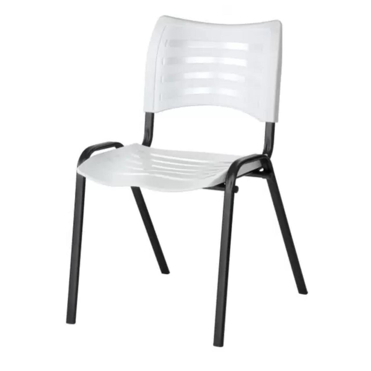 Cadeira Fixa 04 Pés Plástica (Polipropileno) – Cor Branco – MRPLAST – PMD – 31236 AMANHECER MÓVEIS